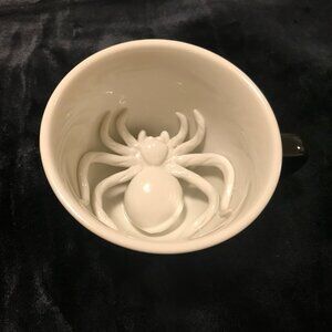Goth Spider Creepy Cup Mug Tea Coffee Black & White Halloween